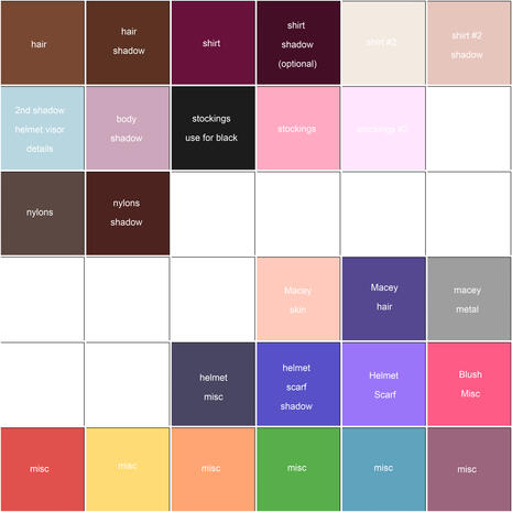 Color Pick Sheet